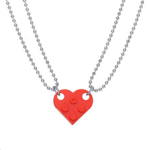 Load image into Gallery viewer, paired Heart matching pendant couple Necklace puzzle for lovers best Friends BFF fashion Women Men Punk Neck Chain trendy collar

