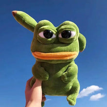 Load image into Gallery viewer, Anime Kawaii Stuffed Toys  For Children Cosplay Spoof Sad Frog Pepe Keychain Cute Room Decor Plush Dolls
