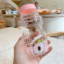 Load image into Gallery viewer, Yogurt Water Bottle Party Favor Drinking Bottle Yakult Shape  Kawaii Milk Carton Shaker Bottle for Kids/Girl/Adult 480ml Plastic Cute
