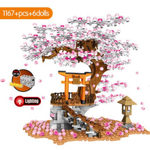 Load image into Gallery viewer, SEMBO BLOCK City Street View Idea Sakura Inari Shrine Bricks Friends Cherry Blossom Diy House Tree Building Blocks Toys
