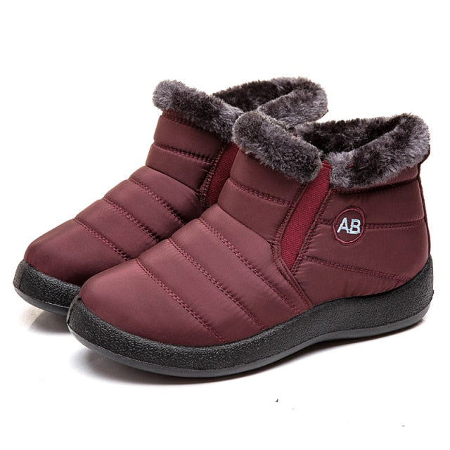 Women Boots 2021 Fashion Waterproof Snow Boots For Winter Shoes Women Casual Lightweight Ankle Botas Mujer Warm Winter Boots