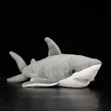 Load image into Gallery viewer, 16&quot; Lifelike Great White Shark Stuffed Toy Soft Shark Plush Toys Real Life Ocean Animal Toy Christmas Gifts For Kids
