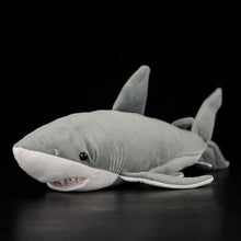 Load image into Gallery viewer, 16&quot; Lifelike Great White Shark Stuffed Toy Soft Shark Plush Toys Real Life Ocean Animal Toy Christmas Gifts For Kids
