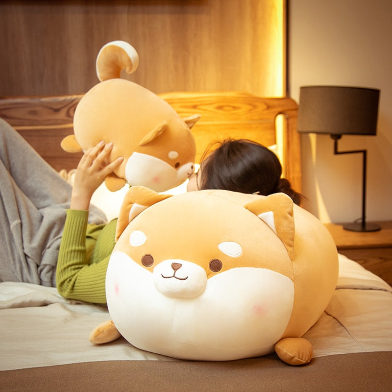 Hot Sale 35/50/70cm Kawaii Fat Shiba inu Dog Plush Boyfriends Comfortable Simulation Dog Shape Pillow Sleeping Sofa Pillow