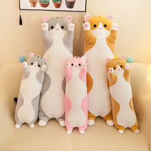 Load image into Gallery viewer, 50-130CM Cute Soft Long Cat Boyfriend Pillow Plush Toys Stuffed Pause Office Nap Sleep Pillow Cushion Gift Doll for Kids Girls
