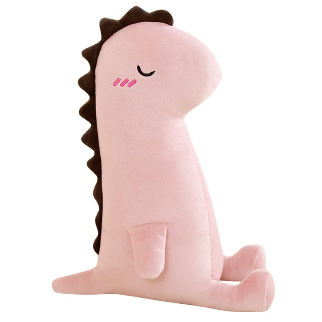 Kawaii Elastic Plush Dinosaur Stuffed Doll Cartoon Dinosaur Soft Toy Green/Pink Dino Animals Pillow Kids Cute Plush Toys Gift