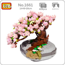 Load image into Gallery viewer, LOZ Eternal Flower Pink Sakura Cherry Tree Pot Plant 3D Model DIY Mini Blocks Bricks Building Toy for Children Gift  Build Moc

