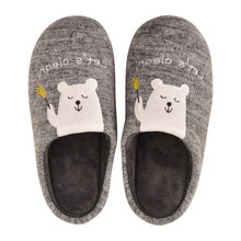 Load image into Gallery viewer, Winter House Women Fur Slippers Soft Memory Foam Sole Cute Cartoon Fox Bear Bedroom Ladies Fluffy Slippers Couples Plush Shoes
