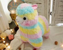 Load image into Gallery viewer, 25cm Colorful Alpaca Plush Dolls Baby Cute Animal Dolls Soft Cotton Stuffed Doll Home Soft Toys Sleeping Mate Stuffed Plush Toys
