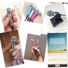 Load image into Gallery viewer, Handheld Mic Portable 3.5mm Stereo Studio Mic KTV Karaoke Mini Audio Microphone For Cell Phone Laptop PC Desktop Small Size Mic
