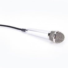 Load image into Gallery viewer, Handheld Mic Portable 3.5mm Stereo Studio Mic KTV Karaoke Mini Audio Microphone For Cell Phone Laptop PC Desktop Small Size Mic

