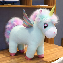 Load image into Gallery viewer, Fantastic Glow Rainbow Wings Unicorn Plush Toy Giant Unicorn Toy Stuffed Animal Doll Fluffy Hair Fly Horse Toys for Children Kid
