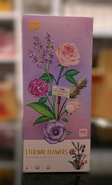 mini Blocks Kids Building Blocks Girls Toys Flowers Puzzle Pot Plants Women Gift Home Decor