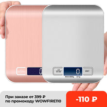 Load image into Gallery viewer, Digital kitchen Scales 5kg 10kg/1g Stainless Steel LCD Electronic Food Diet Postal Balance Measure Tools weight Libra
