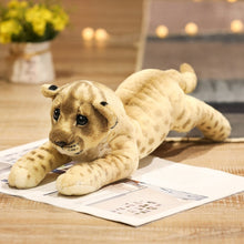 Load image into Gallery viewer, 39/48/58cm Lovely Lion Tiger Leopard Plush Toys Cute Simulation Dolls Stuffed Soft Real Like Animal Toys Child Kids Decor Gift
