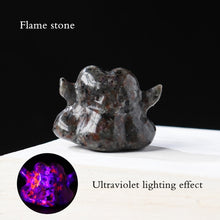 Load image into Gallery viewer, Natural Fluorite Crystal lovely little ghost carving crystal handicraft ornament Halloween children&#39;s gift decorations
