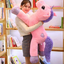 Load image into Gallery viewer, 2021 New Arrival large unicorn plush toys cute pink white horse soft doll stuffed animal big toys for children birthday gift

