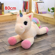 Load image into Gallery viewer, 2021 New Arrival large unicorn plush toys cute pink white horse soft doll stuffed animal big toys for children birthday gift
