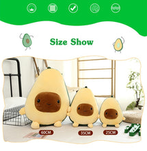 Load image into Gallery viewer, Smiling Avocado Stuffed Plush Toys Filled Doll Soft Sofa Plants Cushion Cartoon Fruit Pillow Soft Cushion Pillow Children Gift
