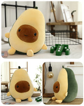 Load image into Gallery viewer, Smiling Avocado Stuffed Plush Toys Filled Doll Soft Sofa Plants Cushion Cartoon Fruit Pillow Soft Cushion Pillow Children Gift
