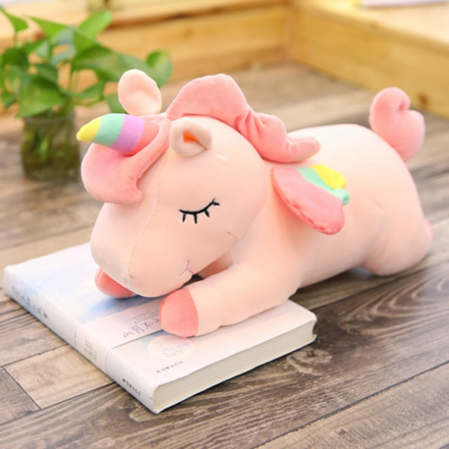 Unicorn Plush Toy Huggable Bear Doll Doll Girl Sleeping Long Pillow Cute Bed Girl 30cm