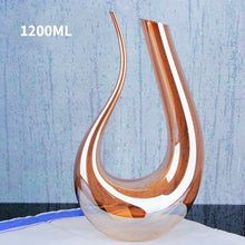 Load image into Gallery viewer, Crystal High Grade 1500ml Spiral 6-shaped Wine Decanter Gift Box Harp Swan Decanter Creative Wine Separator
