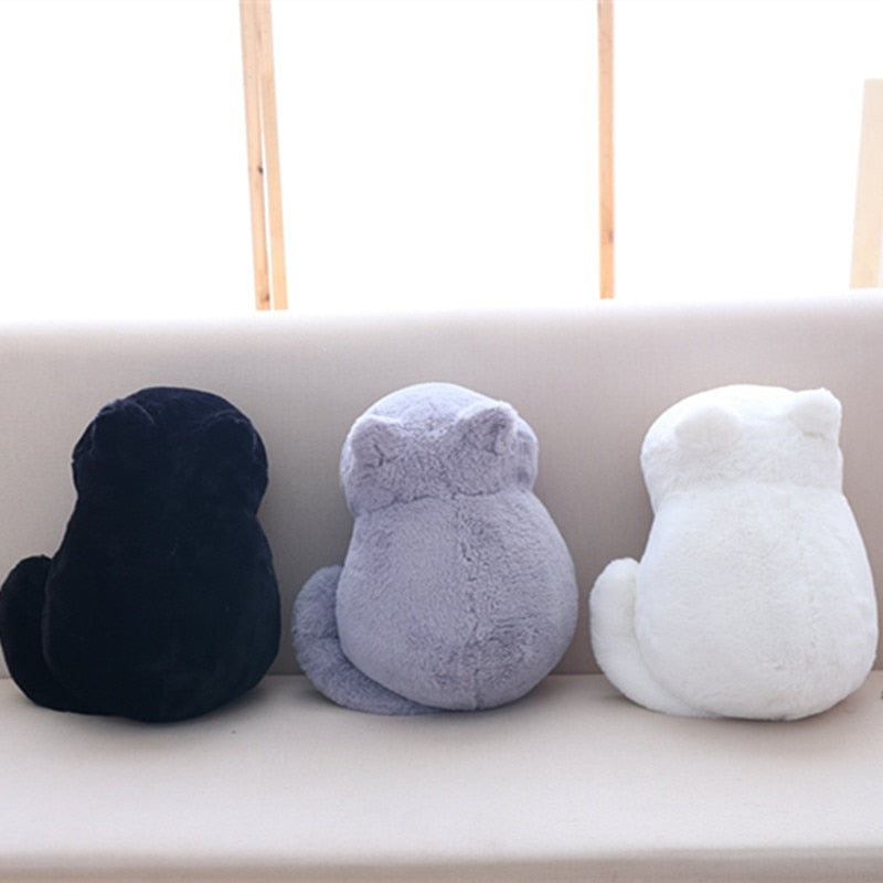Kawaii Plush Cat Toys Staffed Cute Shadow Cat Dolls Kids Gift Doll Lovely Animal Toys 3 Colors Home Decoration Soft Pillows