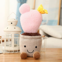 Load image into Gallery viewer, Lifelike Plush Cactu Toy Stuffed Soft Plant Cactu Soft Doll Bookshelf Decor Doll Creative Potted Flower Toy for Girls
