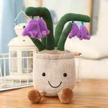 Load image into Gallery viewer, Lifelike Plush Lily of The Valley Toy Bluebell Flower Soft Doll Bookshelf Decor Doll Creative Potted Flowers Pillow for Girls
