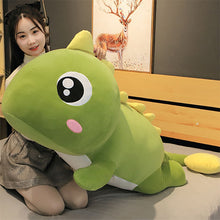 Load image into Gallery viewer, 60-130CM Big Size Long Lovely Dinosaur Plush Toy Soft Cartoon Animal Dinosaur Stuffed Doll Pillow for Kids Girl Birthday Gift
