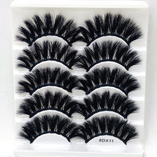 Load image into Gallery viewer, 8 pairs of 25mm mink eyelashes 3D dramatic false eyelashes handmade fluffy eyelashes natural long 25mm eyelash extension
