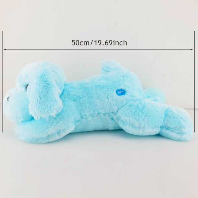 50/35cm Hot Sale Colorful Luminous Teddy Dog LED Light Plush Pillow Cushion Kids Toy Stuffed Animal Doll Birthday Gift for Child