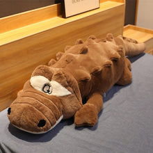 Load image into Gallery viewer, Big Size Crocodile Lying Section Plush Pillow Mat Plush Crocodile Soft Stuffed Animal Toy Cartoon Plush Dolls Kids Girl Gift
