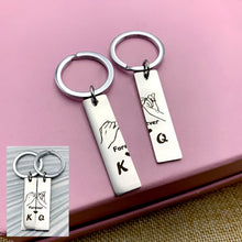 Load image into Gallery viewer, 2 PCS Funny Couple Gamers Gifts Player 1 Player 2 Matching Keychain for Her Him Girlfriend
