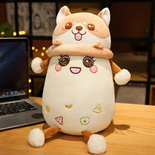 Load image into Gallery viewer, Cartoon Bubble Tea Plush Toy Stuffed Animal Shiba Inu Dog Bunny Cute Cup Milk Tea Boba Plush Soft Pillow Birthday Gift Plushie
