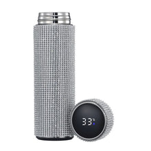 Load image into Gallery viewer, Creative Diamond Thermos Bottle Water Bottle Stainless Steel Smart Temperature Display Vacuum Flask Mug Gift for Men Women
