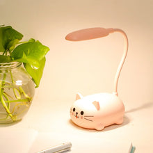 Load image into Gallery viewer, Cartoon Cute Pet Animal Bear Pig Cat Dog Usb Recharge Battery Led Table Night Light Child Eye Protection Warm White Desk Lamp
