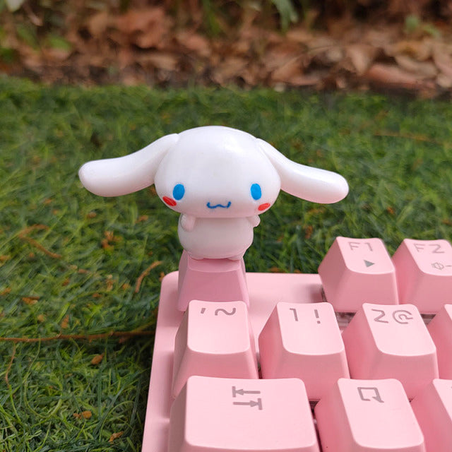 Cartoon Kawaii Keycap Pink Stereo Cute Custom Cherry Mx Mechanical Keyboard Keycaps PBT R4 Single Diy Key Cap Anime