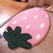Load image into Gallery viewer, Cute Strawberry Doormat Children&#39;s Room Floor Mats Soft Absorbent Door Mats Rugs Living Room Doormat Funny Pink Rug Red Carpet
