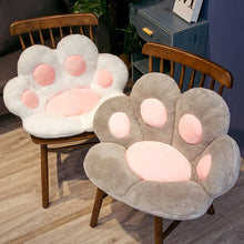 Load image into Gallery viewer, Cat Paw Back Pillows Plush Chair Cushion Animal Child Seat Cushion Sofa Mat Home Sofa Indoor Floor Winter Decor Gift
