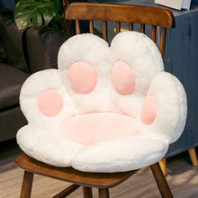 Load image into Gallery viewer, Cat Paw Back Pillows Plush Chair Cushion Animal Child Seat Cushion Sofa Mat Home Sofa Indoor Floor Winter Decor Gift
