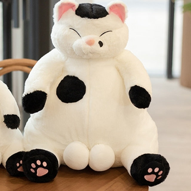 35/45cm Cat with balls Toys Stuffed Animal Dolls Kids Gift Lovely Fat Cats Pillow Home Decoration Japanese Kawaii Soft Plush