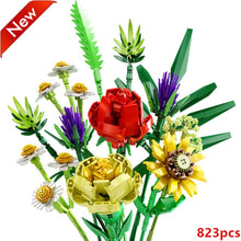 Load image into Gallery viewer, Romantic Rose Flower Vase Garden House Plant Assembly Building Blocks Classic Model Bricks Sets Kids Kit
