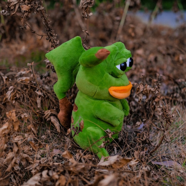 28cm Kawaii Plush Stuffed Toy Cosplay Sad Frog Pepe Anime Animal Frogs Doll Room Decor Soft Pillow Halloween
