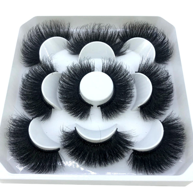 New 5 pairs 8-25mm natural 3D false eyelashes fake lashes makeup kit Mink Lashes extension mink eyelashes