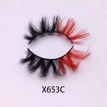 Load image into Gallery viewer, 3D Color False Lashes Ombre Natural Long Colorful Eyelashes Dramatic Makeup Fake Lash Party Colored Lashes for Cosplay Halloween
