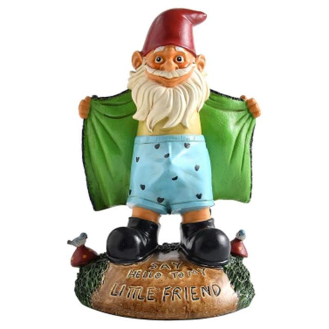 Mini Garden Gnome Statue Ziggy the Fishing Dwarf Elf Figurines