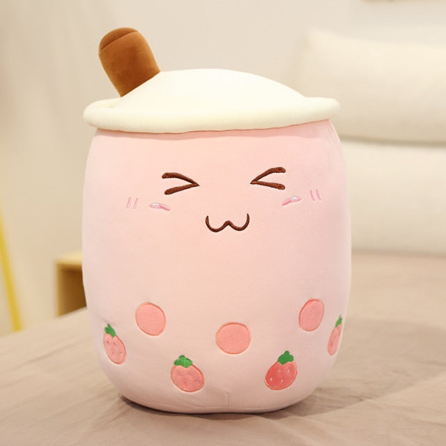 Bubble tea cup plush toy pillow stuffed food milk tea soft doll milk tea cup pillow cushion kids toys birthday gift