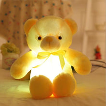 Load image into Gallery viewer, 30CM Luminous Plush Toys Light Up LED Colorful Glowing Teddy Bear Stuffed Animal Doll Kids Christmas Gift For Children Girls

