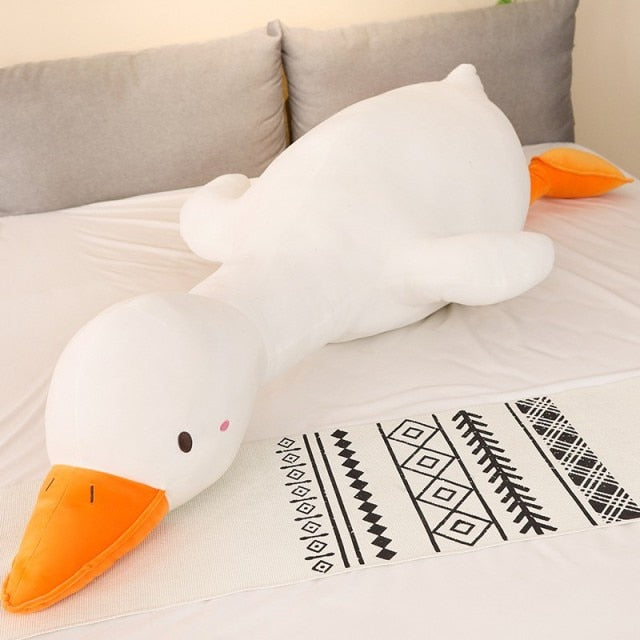 Big Kawaii Pillow Plush Duck Toy Cute Sleeping Pillow High Quality Goose Stuffed Doll Funny Sweet Gift for Friends Kids Gifts